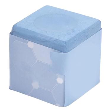 Imagem de Giz para Taco de Sinuca, Giz Profissional para Taco de Bilhar para Treinamento, Jogos Com Tamanho Compacto, Ideal para Entusiastas de Bilhar (Azul)