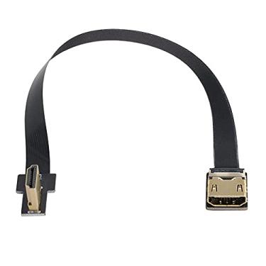 Imagem de Xiwai CYFPV Cabo plano de 90 graus HDMI macho para fêmea FPC para fotografia aérea multicóptero HDTV (0,2 m)
