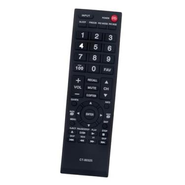 Imagem de Controle remoto de substituição CT-90325 compatível com Toshiba TV 19AV600U 22AV600U 32L1400U 32E200U 37E200U 40L1400U 50L1400U 32DTL 32C10 32C10U 32C100 32C100 32C100 0U 32C 100UL 32C100U2 32C100UM