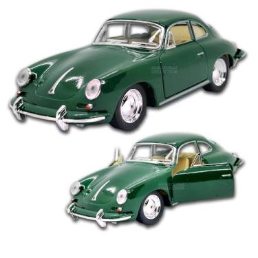 Imagem de Carrinho de ferro Porsche 356 B Carrera 2, Abertura de portas, Fricção nas rodinhas, detalhes no interior, 1:32, 13 CM. (Verde)