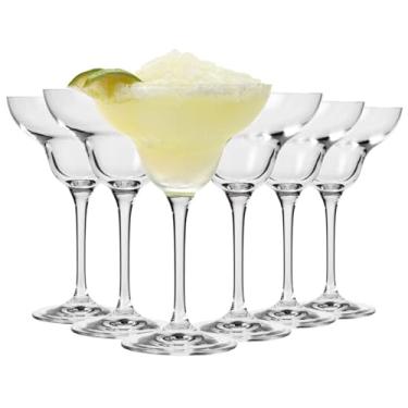 Imagem de KROSNO Copos de coquetel Margarita, conjunto de 6, coleção Mixology de 258 g, ideal para coquetéis, sobremesas congeladas, lavável na lava-louças, feito na Europa
