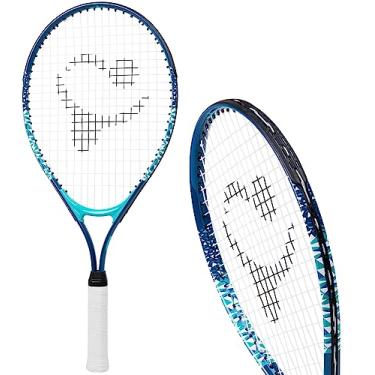 Imagem de Raquete de tênis infantil com vídeos de treinamento – Raquete de tênis juvenil de alumínio de 58 cm com alça de neoprene para crianças de 5 a 12 anos – Aprenda mais rápido e jogue melhor por Street