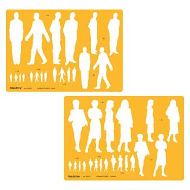 Imagem de Liquidraw Modelo de figura humana, modelo de desenho masculino e feminino, modelo para design de moda, arte e símbolos, formas escalas 1:20 1:25 1:75 1:100 1:125