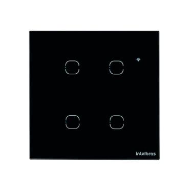 Imagem de Interruptor SMART WI-FI Touch 4 Teclas Preto EWS 1004 4850028