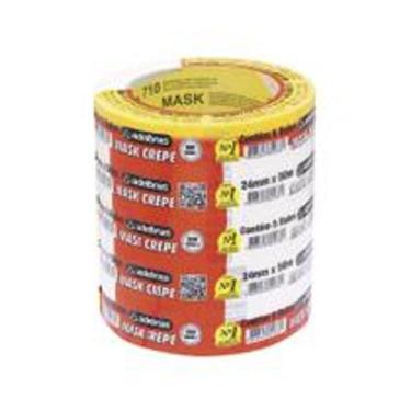 Imagem de fita crepe  adelbras 18mm x 50mm com 6 rolos -710