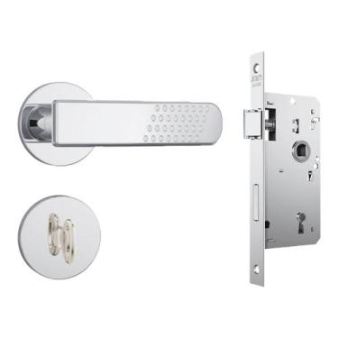 Imagem de Fechadura Stam Inox Alavanca Roseta 823/21 Banheiro Wc