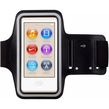 Imagem de Ótima capa preta para braçadeira esportiva corrida academia para Apple iPod Nano 7G