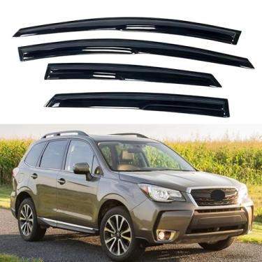 Imagem de Viseira de janela IG para Subaru Forester 2014-2018, protetor de chuva, extradurável, sol, vento, ventilação lateral, defletor de janela, estilo Mugen, 2014 2015 2016 2017 2018