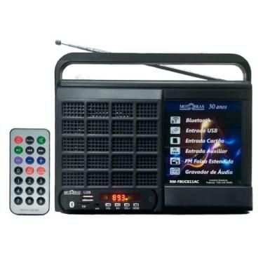 Imagem de Radio Motobras Fm/bl/usb/cr/gr Rm-fbucg11ac Cor Preto 110v/220v