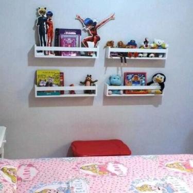 Imagem de Prateleira para livros infantil - 04 Unidades de 45 cm de Comprimento 