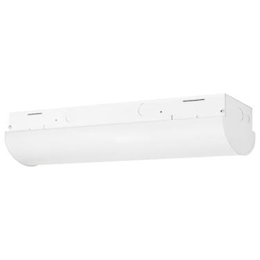 Imagem de Sunlite 85471 Luminária de tira linear LED de 2 pés, 20 Watts, 120-277 Volts, regulável, vida útil de 50.000 horas, 4000K branco frio, 82 CRI, montagem em superfície, corpo de aço, UL e DLC listados