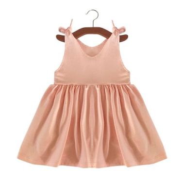 Imagem de Vestido Regata Doce Verão de Alça Regulável Nozinho Bebê Infantil Meni