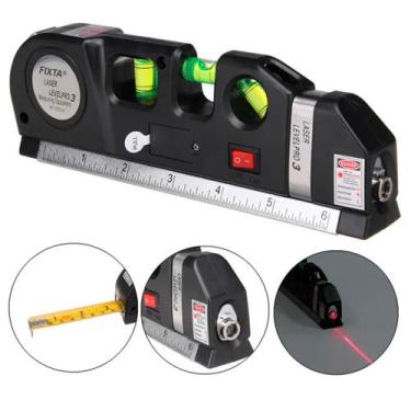 Imagem de Nível Laser 3 Linhas Cruz Trena Régua Nivelador Led Profissional - Out