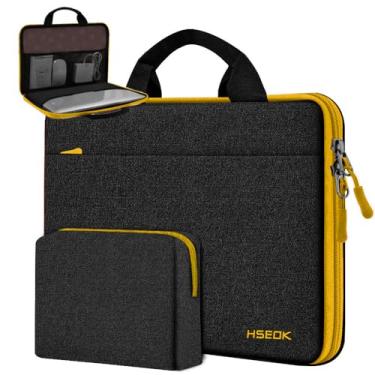 Imagem de Hseok Capa fina para laptop de 13 a 14 polegadas com capa pequena compatível com MacBook Pro de 14 polegadas M4/M3/M2/M1 2025-2021, Mac Air/Pro de 13,3 polegadas, XPS 13/14, a maioria dos notebooks de