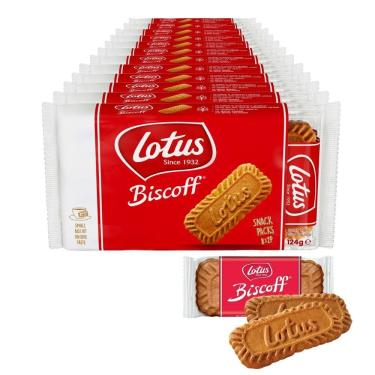 Imagem de Kit 192 Biscoitos Bolacha Belga Lotus Biscoff