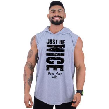 Imagem de Regata Longline com Touca Masculina MXD Conceito Just Be Nice, Masculi