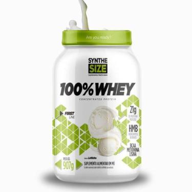 Imagem de 100% Whey Protein Concentrado 900g (Leitinho) SyntheSize