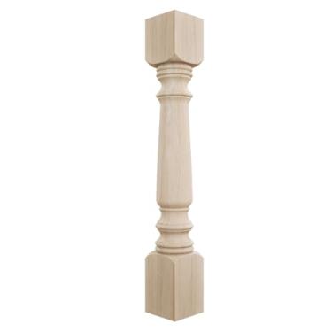 Imagem de Ekena Millwork Col05X05X35LERW 12,7 cm L x 12,7 cm P x 89,5 cm A Coluna de armário afunilada Legacy, madeira emborrachada