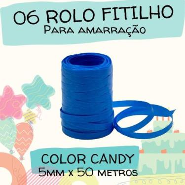 Imagem de Kit Color Candy Fitilho Rolo para Embalagens e Presentes Prático e Ver