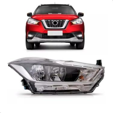 Imagem de Farol Kicks 2017 A 2021 Com Motor Sem Projetor Sem Led - SP ACESSÓRIOS