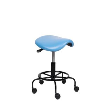 Imagem de cadeira mocho sela semi sentado azul dentista tatuador estetica manicu