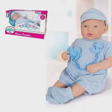 Imagem de Boneca Coleção Ninos Reborn Pesadinho Menino - Cotiplás 2181