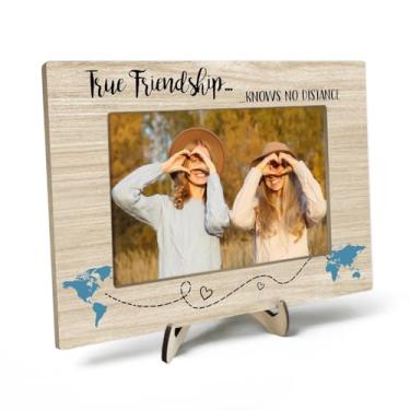 Imagem de Porta-retrato para melhores amigos, presente de moldura de amizade de longa distância, presente de despedida, presente de formatura para amigos, presentes de Natal para amigas, amigas, irmãs da alma,