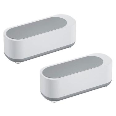 Imagem de Limpador Ultrassonico Oculos Joia Anel Acessorios Kit 2 unidades Pinceis de Maquiagem Portatil Multiuso Alta Frequencia