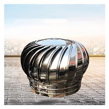 Imagem de WZYCLTT Capa de chaminé rotativa, capa de chaminé de ventilação, capinha de chaminé giratória de aço inoxidável anti corrente descendente com tampa rotativa, 160 mm, 16 cm