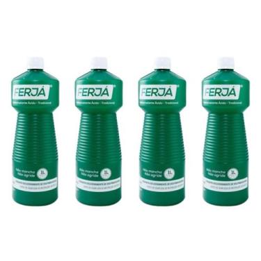 Imagem de Kit 4 Limpa Pedras Piscina Calçada Eficaz 1 L Rende + - Ferjá, Limpeza