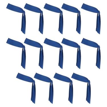 Imagem de PATIKIL Tiaras de cabeça, 14 peças, faixa de cabeça de karatê Ninja ajustável, esportiva, com absorção de suor, para treino para homens e mulheres, corrida, tênis, ioga, safira azul