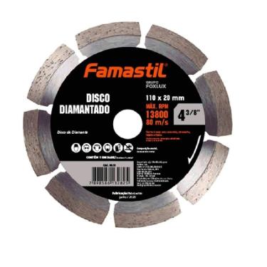 Imagem de Disco Diamantado 4.3"/8" 110mmX20mm Famastil