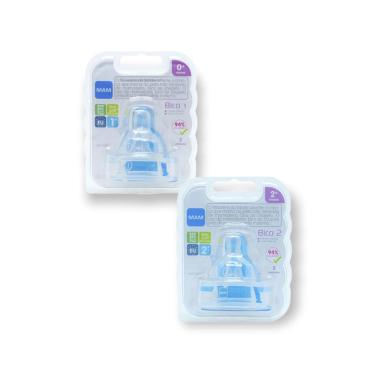 Imagem de Bico Reposição Mamadeira Mam Skinsoft Com 4 Unidades