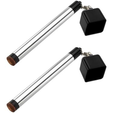 Imagem de TRINKA 2 peças de suporte de giz de bilhar para bilhar, 2 em 1 suporte de giz portátil para sinuca de bilhar, ferramenta de preparação de ponta, acessório de mesa de bilhar