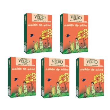 Imagem de Kit 5 Amido de Milho Não Transgênico S Glúten Mano Velho 1kg