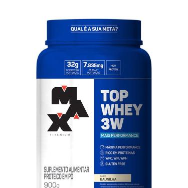 Imagem de Top Whey 3W Max Titanium (900g) Baunilha