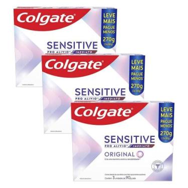 Imagem de Kit 3 Pack Creme Dental Colgate Sensitive Pro-alívio Imediato 90g