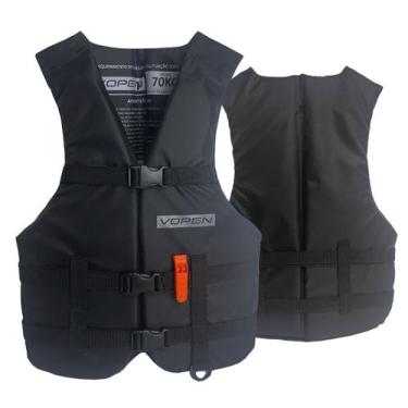 Imagem de Colete Flutuador Pesca Vopen 30kg 50kg 70kg 90kg 110kg 130kg, Preto, 1