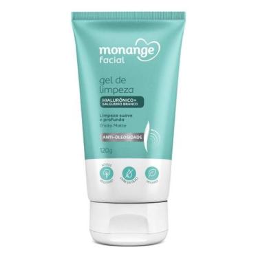 Imagem de Gel Limpeza Facial Hialuronico Pele Oleosa Monange 120ml