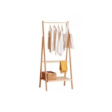 Imagem de FTOQWZXV Cabideiro, independente, sala de estar, estudo, cabideiro, nórdico, de madeira, moderno, minimalista, para quarto, cabide de chão