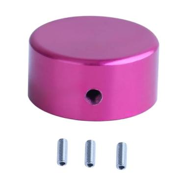 Imagem de YIJU Efeitos de guitarra Pin Cap Guitar Effects Peças com parafusos de fixação e chave de chave Pedal Pedal Stomp Knob para pedais de efeito, Roxo
