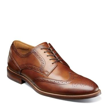 Imagem de Florsheim Sapato Oxford masculino Rucci Wingtip, Conhaque, 46