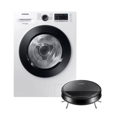 Imagem de Kit Lava E Seca Wd11M Inverter Branca 11/7Kg (110V E Aspirador Robô 2 Em 1 Com Wi-Fi Vr5000