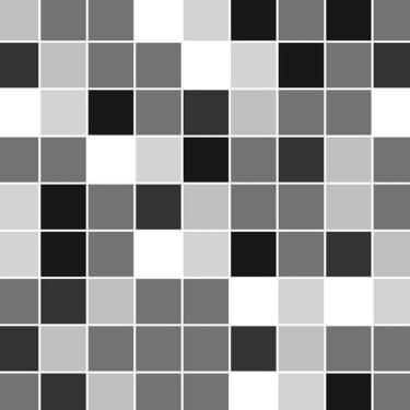 Imagem de Papel De Parede Pastilhas Preto Branco Cinza Autocolante