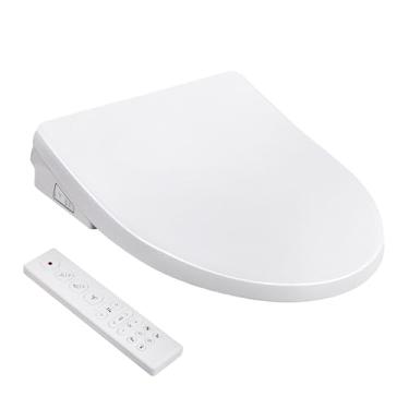 Imagem de Assento sanitário de bidê eletrônico, assento de vaso sanitário aquecido inteligente alongado com água morna infinita, limpeza de varinha EWATER, controle remoto sem fio, assento aquecido, bocal