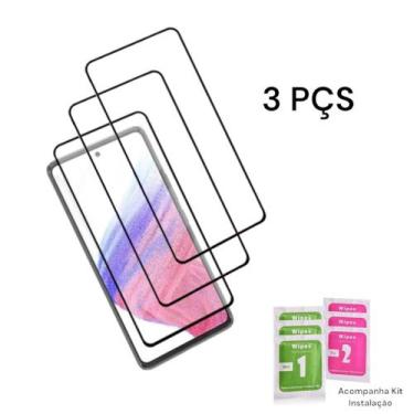 Imagem de Kit 3UN Película Protetora 3D De Vidro para Samsung Galaxy A55 - LXL