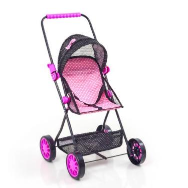 Imagem de Carrinho De Boneca Baby Sag Luxo Reborn Estiloso - SAG TOYS, Preto