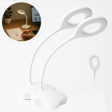 Imagem de 2 Luminarias de Mesa Flexivel Touch Sem Fio Luz LED 3 Níveis - New Goo