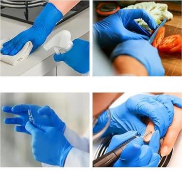 Imagem de Luva Nitrílica Descartável Extra Resistente Azul Escuro - Sensiflex Ultra (XG - 10)