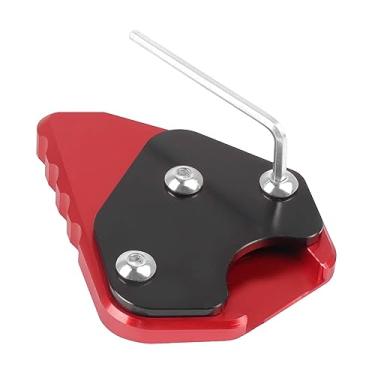 Imagem de Acc-Creativity Suporte lateral para pé de motocicleta com ampliador lateral para placa de extensão compatível com SUZUKI HAYABUSA GSX1300R 2021-2022 (vermelho)